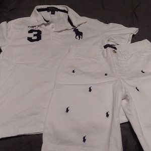 Polo Ralph Lauren shorts and shirt combo